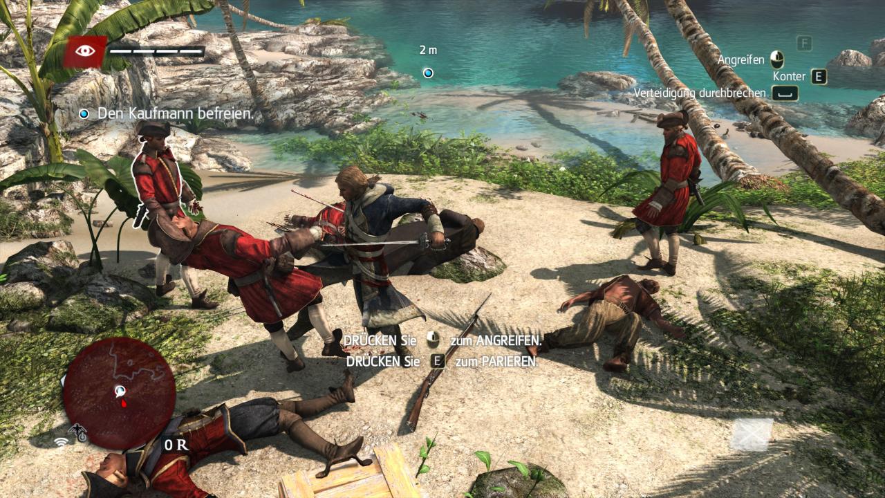 [19/11/2013] Assassins Creed: Black Flag - Die Kämpfe sind wie gewohnt geschmeidig animiert, aber nicht sehr anspruchsvoll