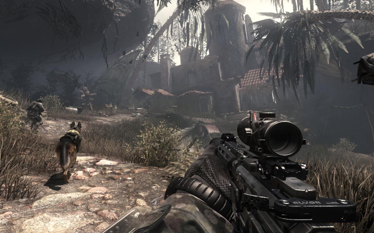 [05/11/2013] Call of Duty: Ghosts - Riley, unser vierbeiniger Begleiter ist geschmeidig animiert und verhält sich sehr lebensecht.