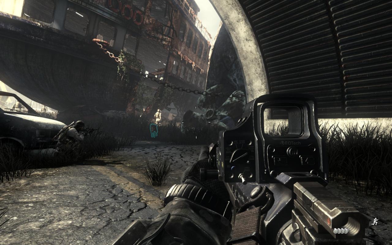 [05/11/2013] Call of Duty: Ghosts - Per Tastendruck hetzten wir Riley auf unaufmerksame Gegner...