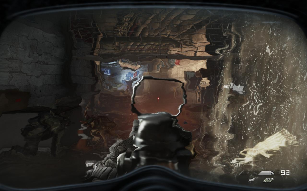 [05/11/2013] Call of Duty: Ghosts - Einsatz von Verzerrungs-Shadern beim Kontakt mit Wasser.