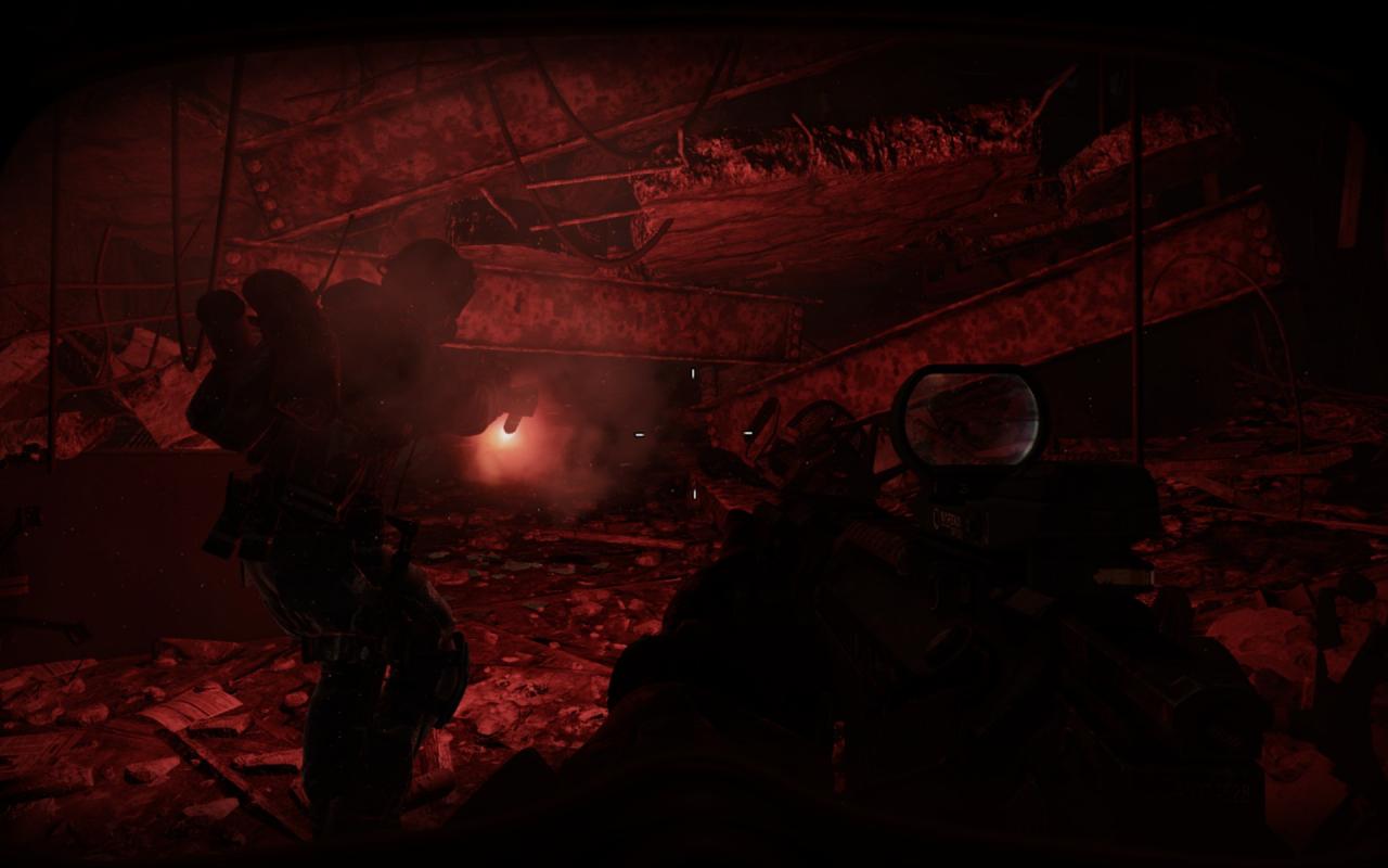 [05/11/2013] Call of Duty: Ghosts - Call of Metro? An manchen Stellen erinnert Ghosts stark an die Russen-Shooter, ohne aber deren Brillanz in Sachen Beleuchtung zu erreichen.