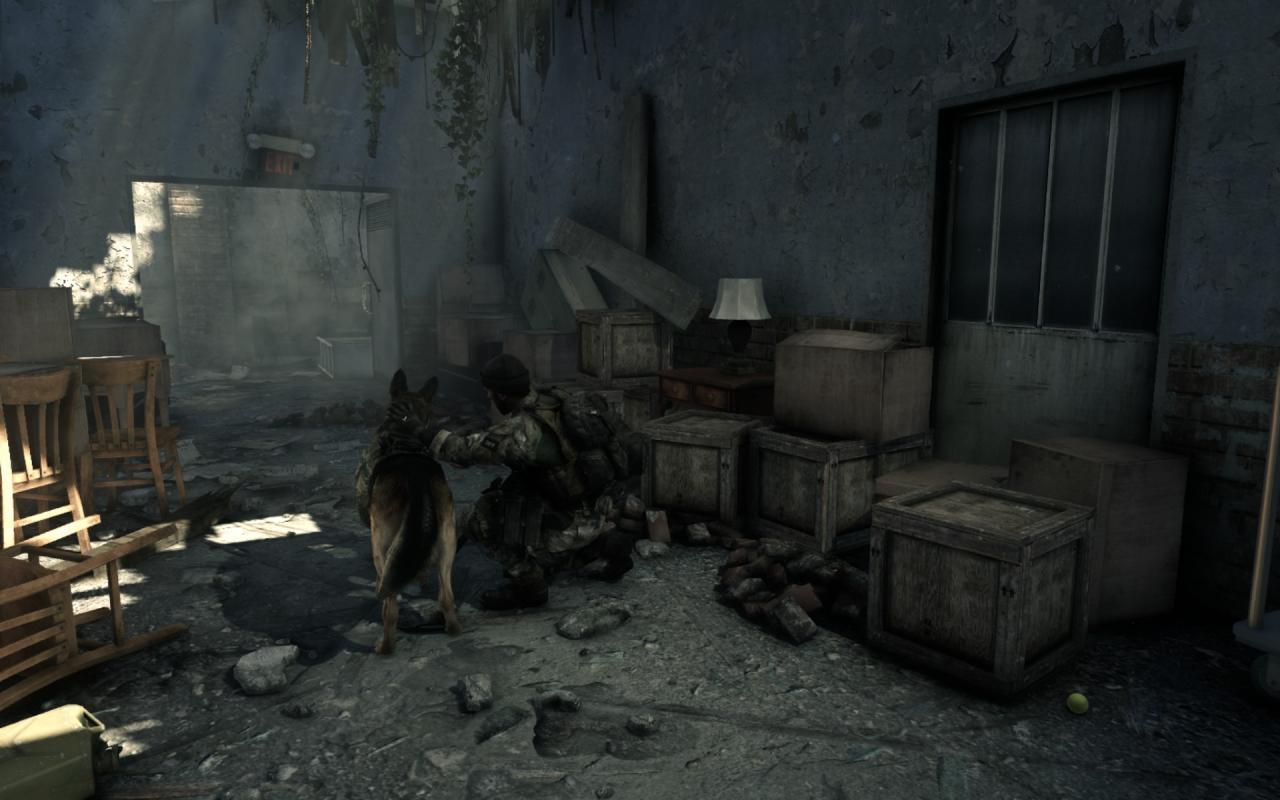 [05/11/2013] Call of Duty: Ghosts - Riley, unser vierbeiniger Begleiter ist geschmeidig animiert und verhält sich sehr lebensecht.
