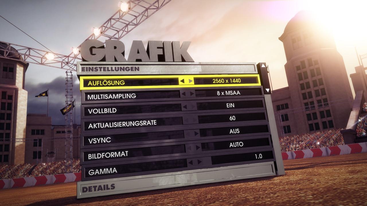 [15/11/2013] Einstellungen Dirt Showdown 1