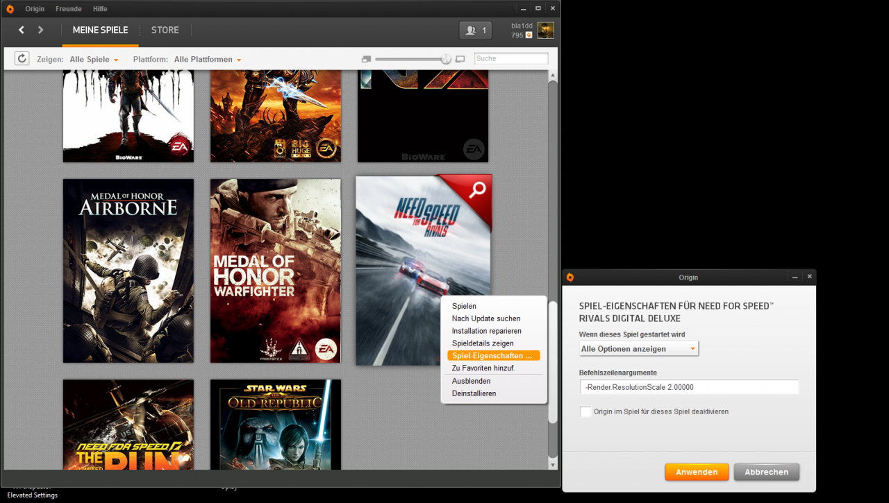 [21/11/2013] Need for Speed: Rivials - Downsampling aktivieren