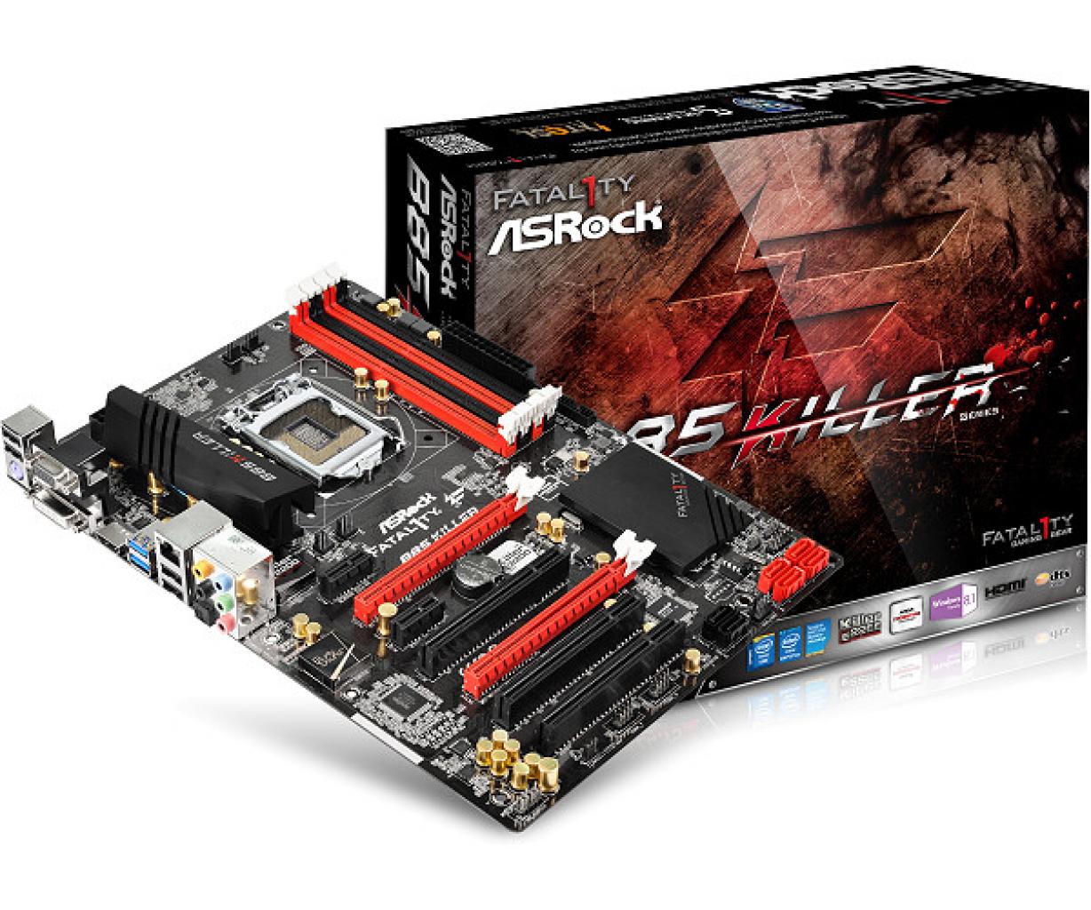 [06/12/2013] Asrock Fatal1ty B85 Killer: Mittelklasse-Mainboard mit diversen 