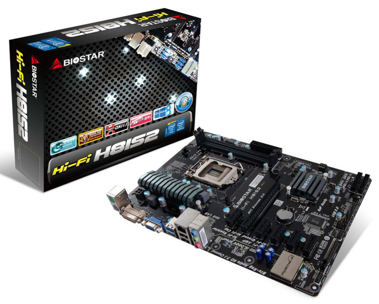 [04/12/2013] Biostar Hi-Fi H81S2 : Mainboard mit sechs PCI-e-Steckplätzen für Bitcoin-Mining angekündigt (1)