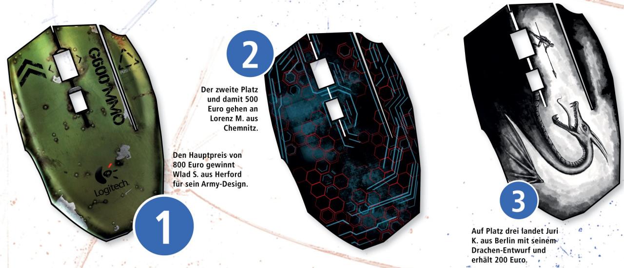 [19/12/2013] Die Gewinner des Logitech Maus-Modding-Contest