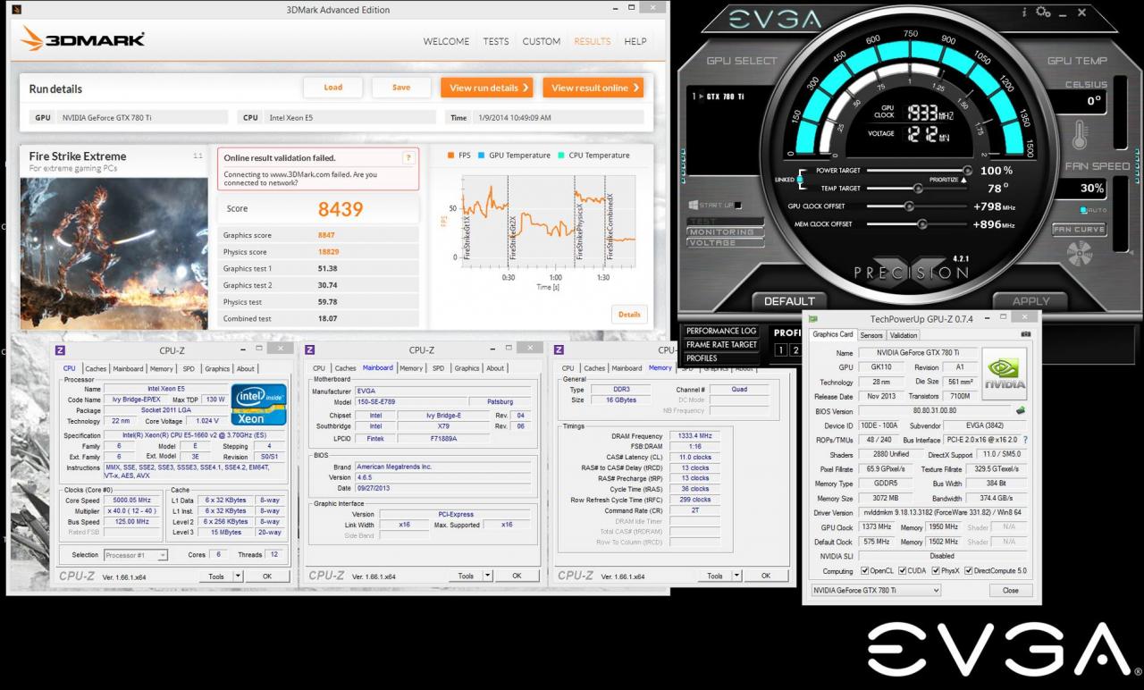 [10/12/2013] Update 3: 8.439 Punkte im 3DMark Fire Strike Extreme bei 1.933 MHz GPU-Takt