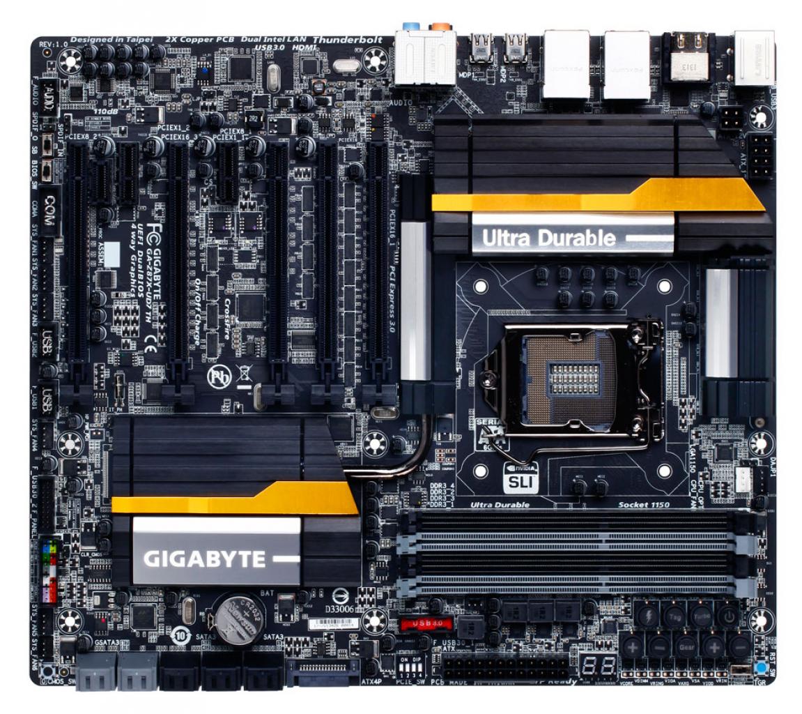 [20/12/2013] Gigabyte GA-Z87X-UD7 TH: High-End-Mainboard im E-ATX-Format für 378 Euro veröffentlicht (1)