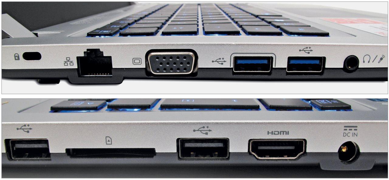 [03/12/2013] Gigabyte P34G: Anschlüsse