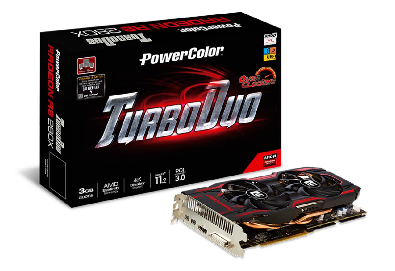 [05/12/2013] Powercolor Radeon R9 280X Turboduo OC mit überarbeiteter Kühlung angekündigt - auch als separate BF4-Edition (1)