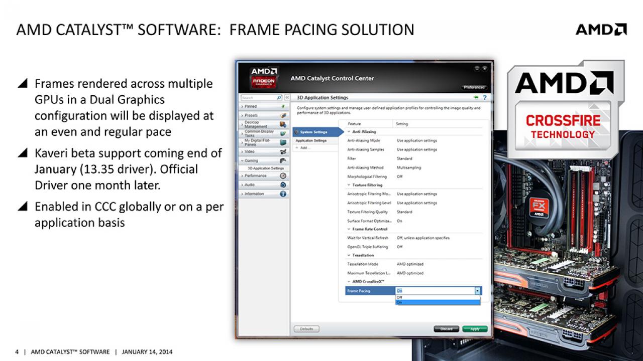 [17/01/2014] AMD Catalyst 13.35 Beta-Treiber: Frame-Pacing für asynchrone Crossfire-Konfigurationen