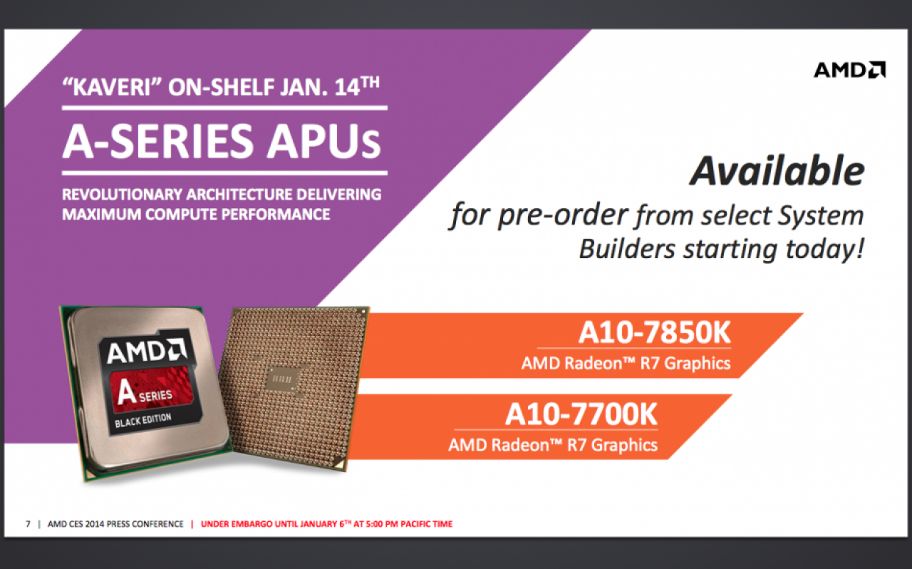 [07/01/2014] AMD Kaveri: Details offiziell enthüllt - Verwischung zwischen CPU und GPU (6)