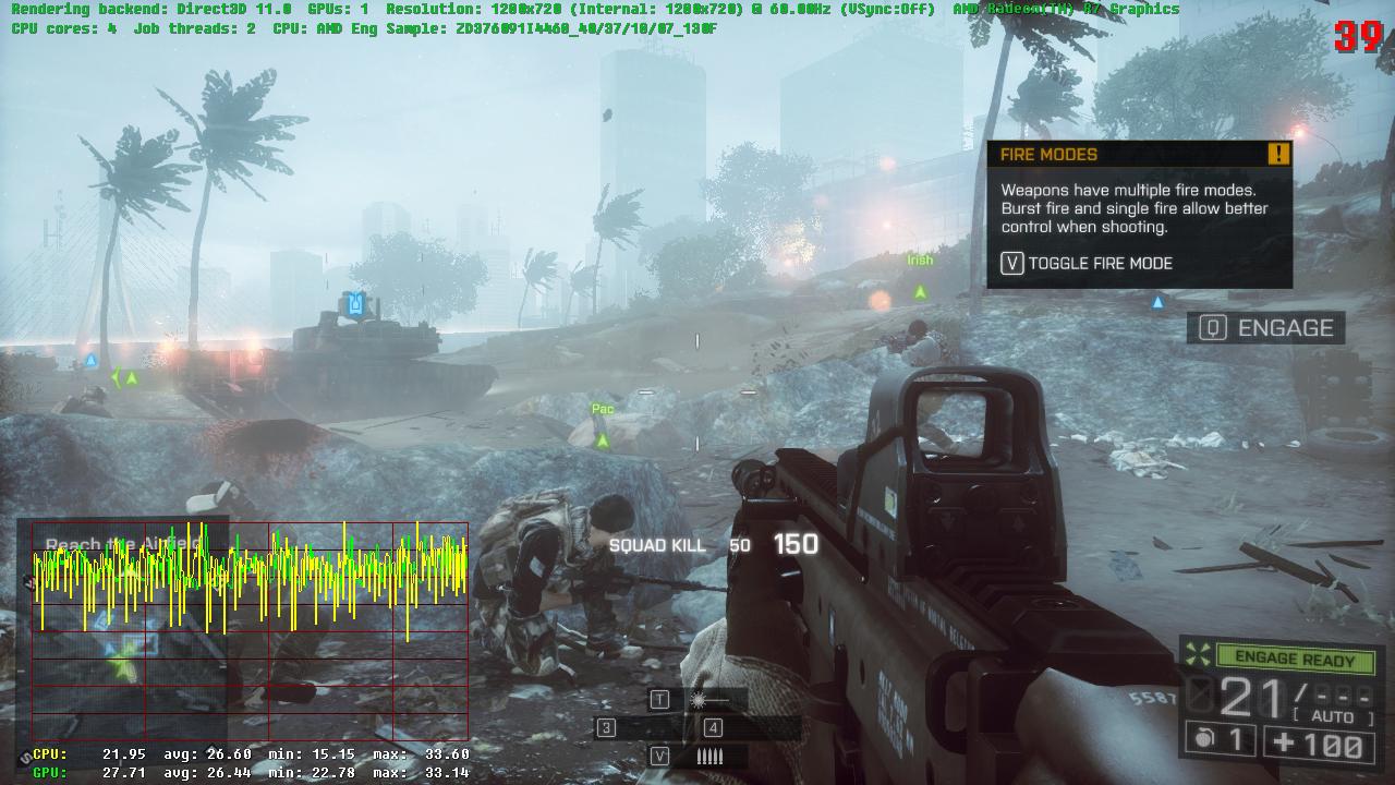 Battlefield 4: A10-7850K DirectX 11