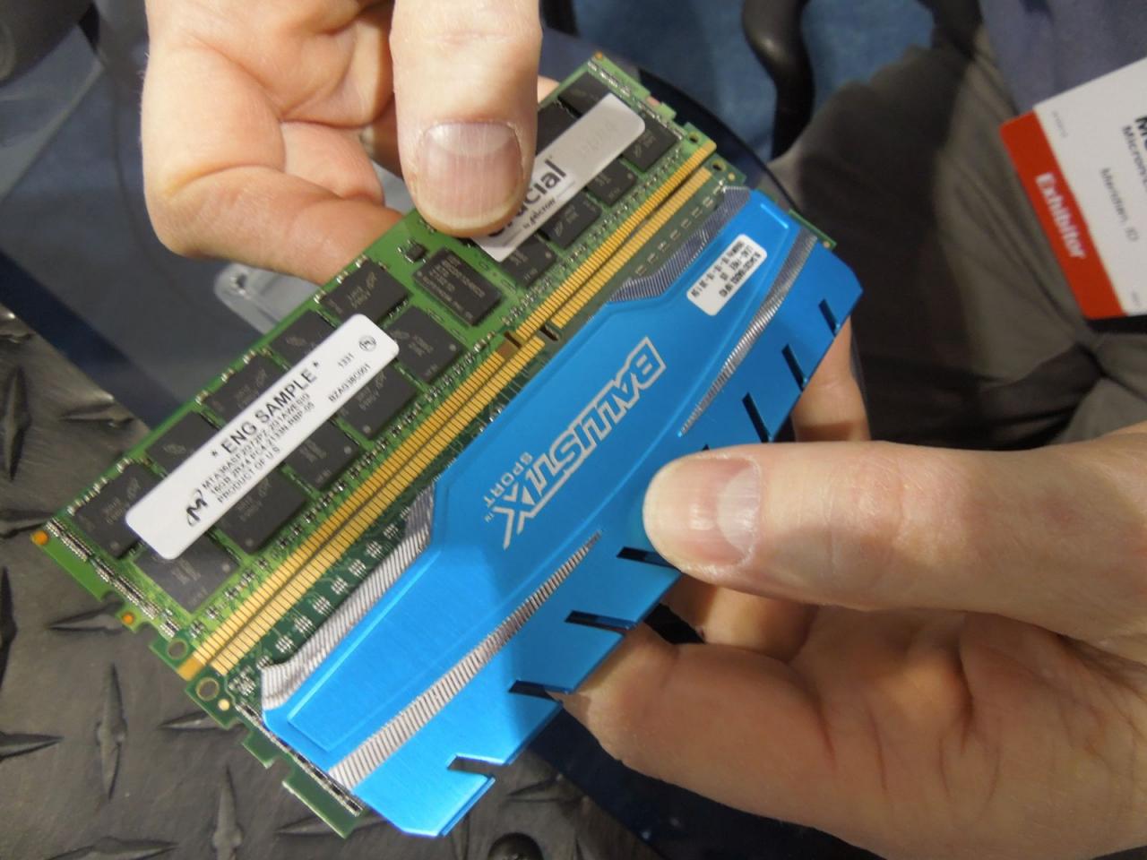 [08/01/2014] DDR-4-Speicher von Crucial auf der CES abgelichtet (2)