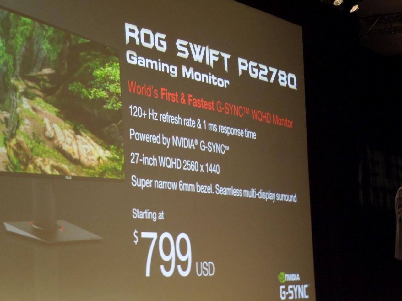 [07/01/2014] Asus stellt RoG-Monitor mit 2.560 x 1.600 Pixel, 120 Hz und G-Sync vor (1)