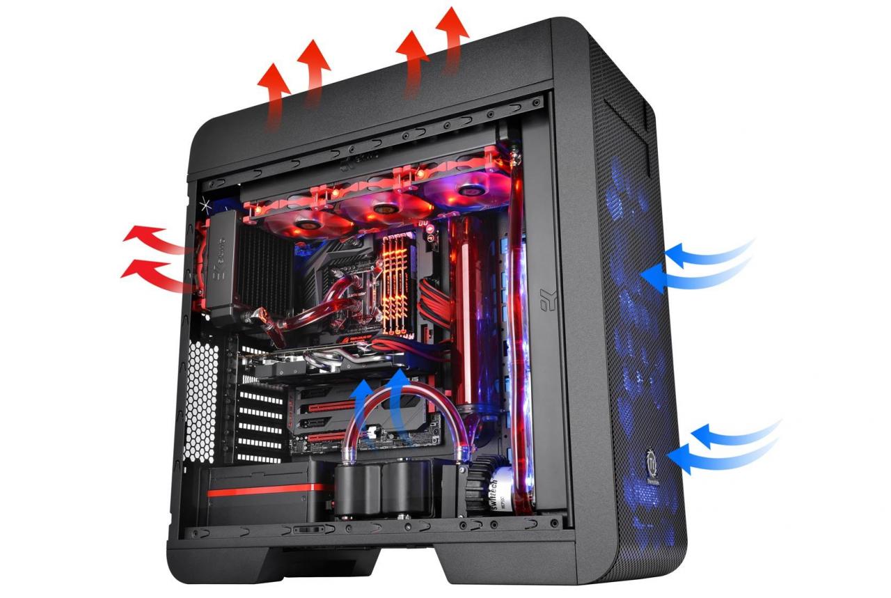 [27/01/2014] Thermaltake Core V71: Beispielskonfiguration mit Wasserkühlung