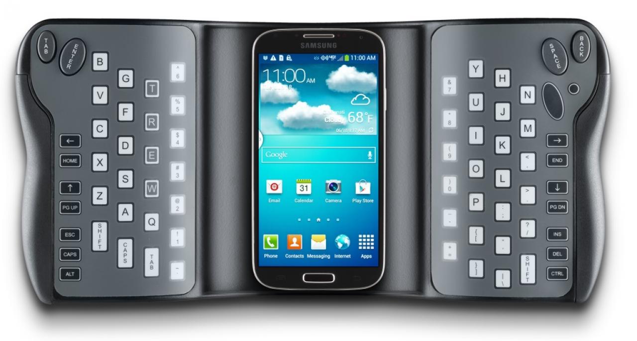 [13/01/2014] Trewgrip mit montiertem Smartphone