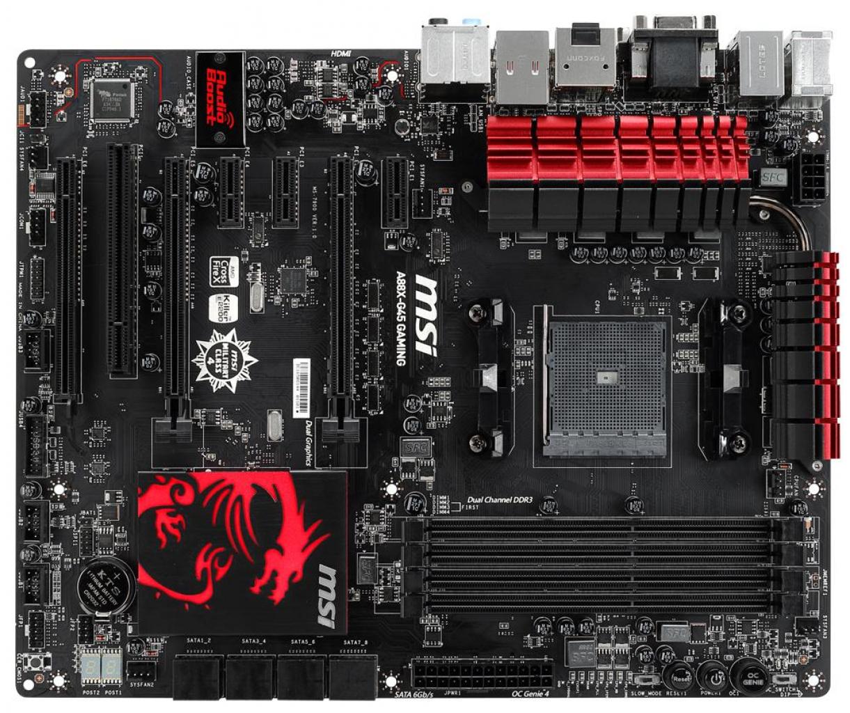 [24/01/2014] MSI A88X-G45 Gaming: FM2+-Mainboard mit Killer-E2205-Chip angekündigt (1)