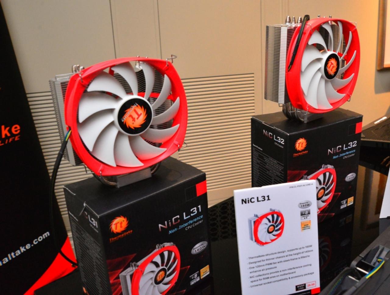 [12/01/2014] Thermaltake: Produktoffensive mit neuen Gehäusen, Netzteilen und CPU-Kühlern - im Bild: NiC L31 und L32