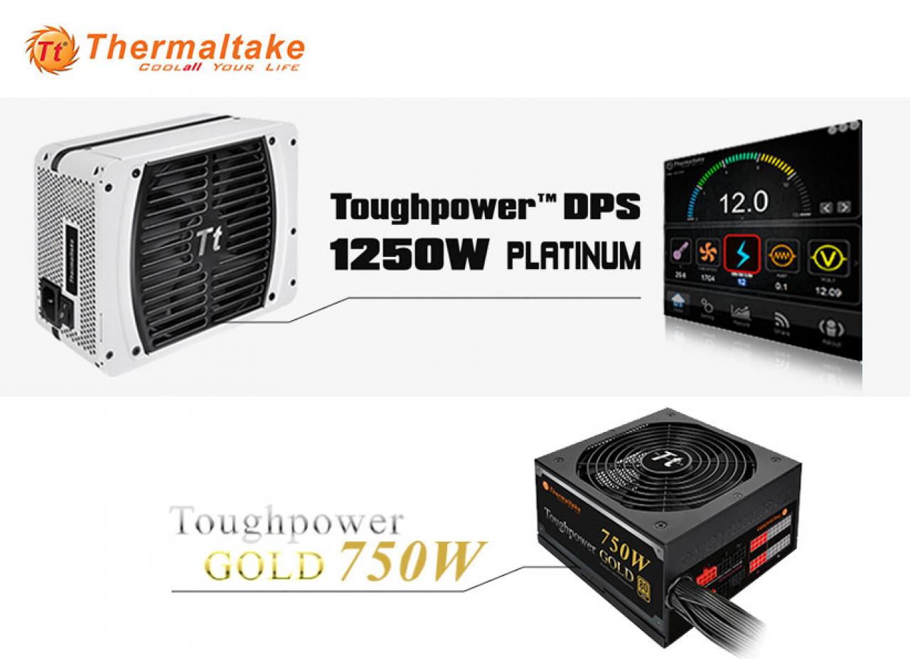[12/01/2014] Thermaltake: Produktoffensive mit neuen Gehäusen, Netzteilen und CPU-Kühlern - im Bild: Toughpower DPS 1250W Platinum und Toughpower 750W Gold
