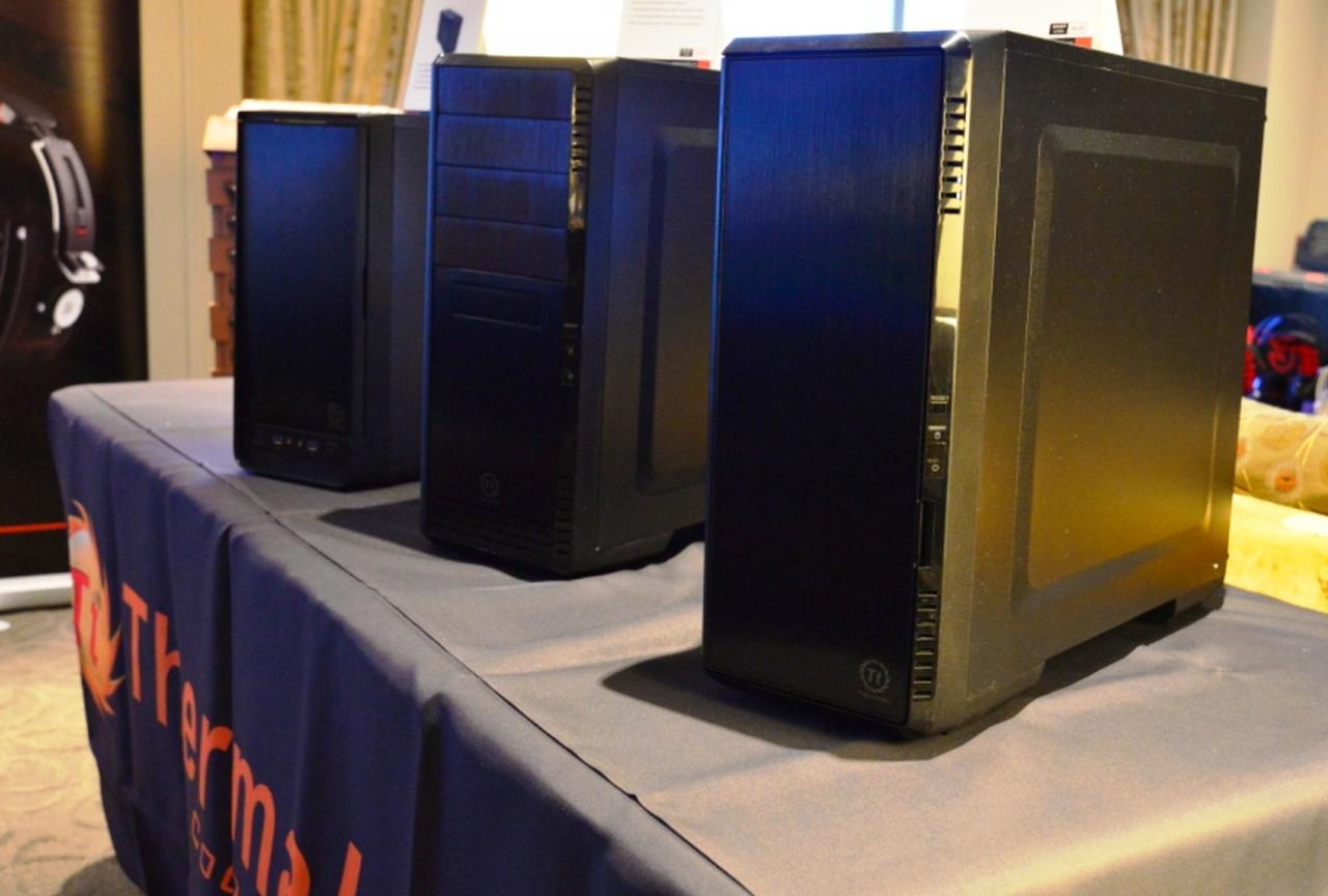 [12/01/2014] Thermaltake: Produktoffensive mit neuen Gehäusen, Netzteilen und CPU-Kühlern - im Bild: die Gehäuse der 