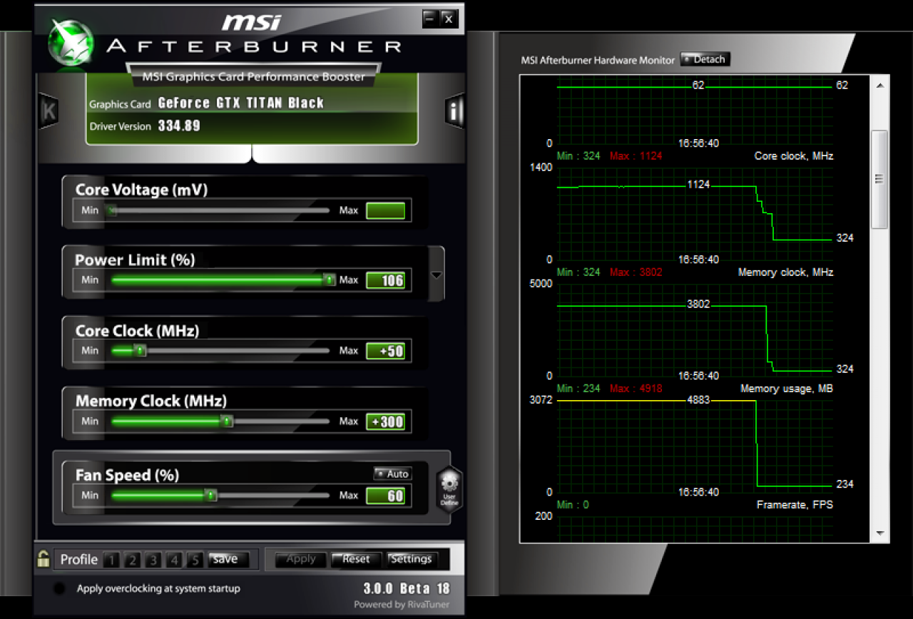 [26/02/2014] MSI Afterburner: Assassin's Creed 4 mit 8x MSAA belegt satte 4,9 GiByte auf der GTX Titan Black