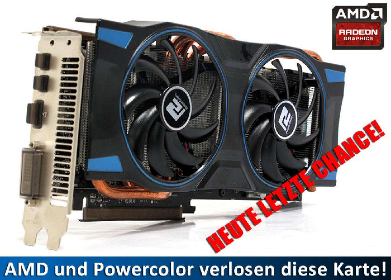 [11/02/2014] Zusammen mit AMD und Powercolor verlosen wir eine Radeon R9 280X.