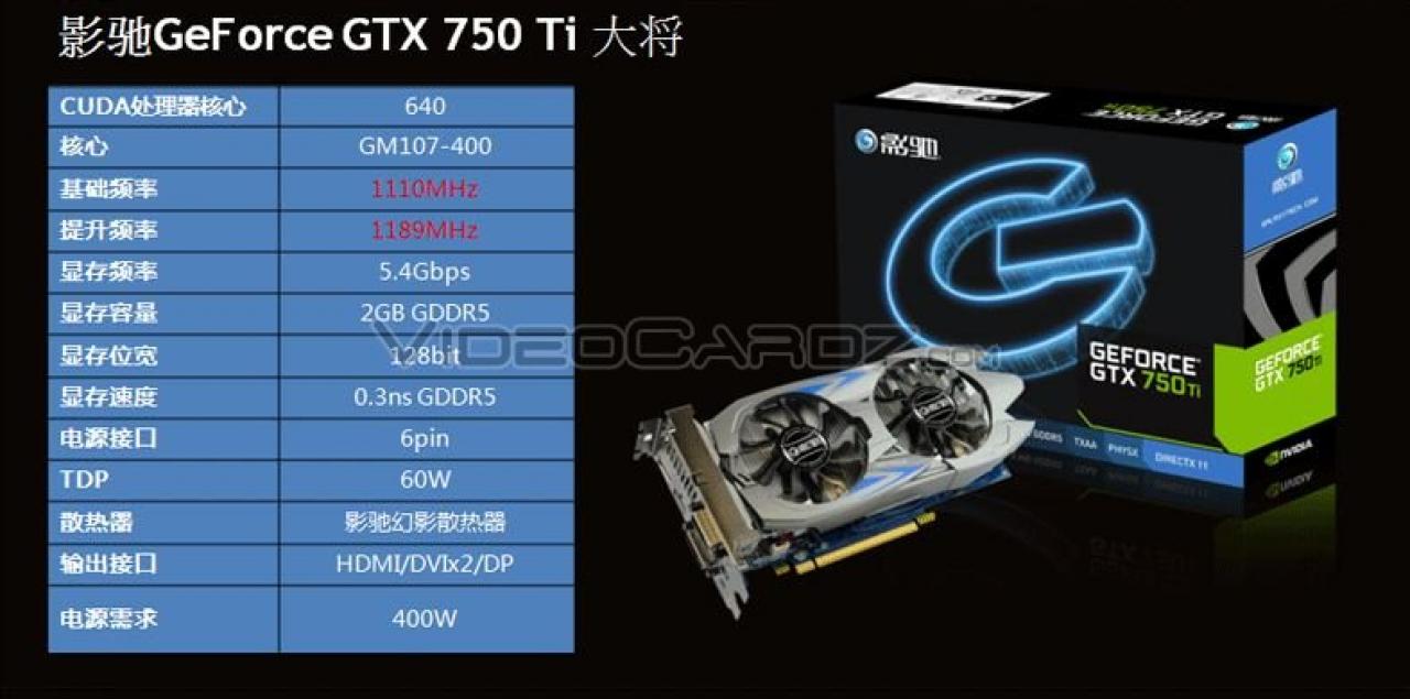 [17/02/2014] Update: Galaxy Geforce GTX 750 Ti (1)