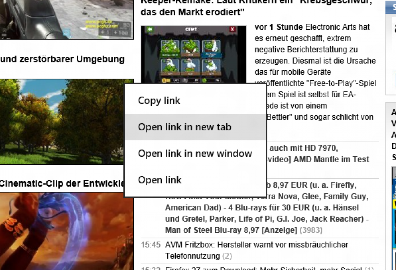 [04/02/2014] Auf Wunsch lassen sich im Touch-IE-11 nun auch Links in neuen Tabs öffnen.
