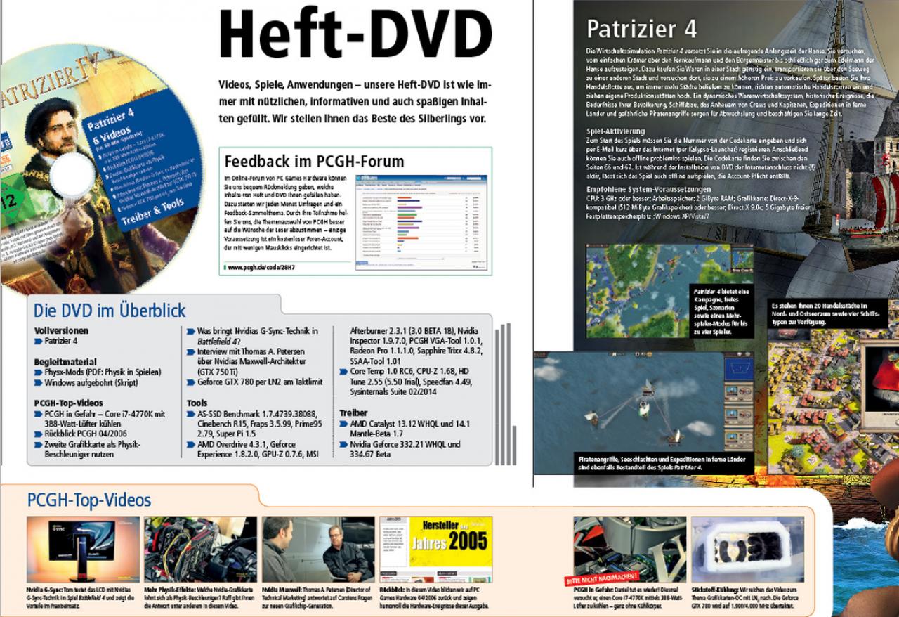 [27/02/2014] PCGH 04/2014: DVD-Inhalt