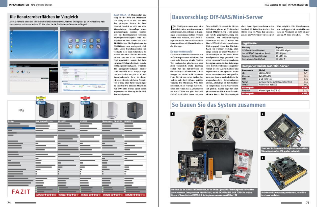 [27/02/2014] Test & Praxistipps: NAS-Systeme