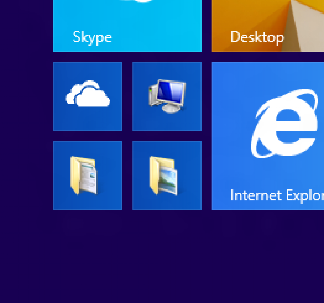 [04/02/2014] Microsoft hat einige wichtige Ordner an den Startbildschirm angeheftet.