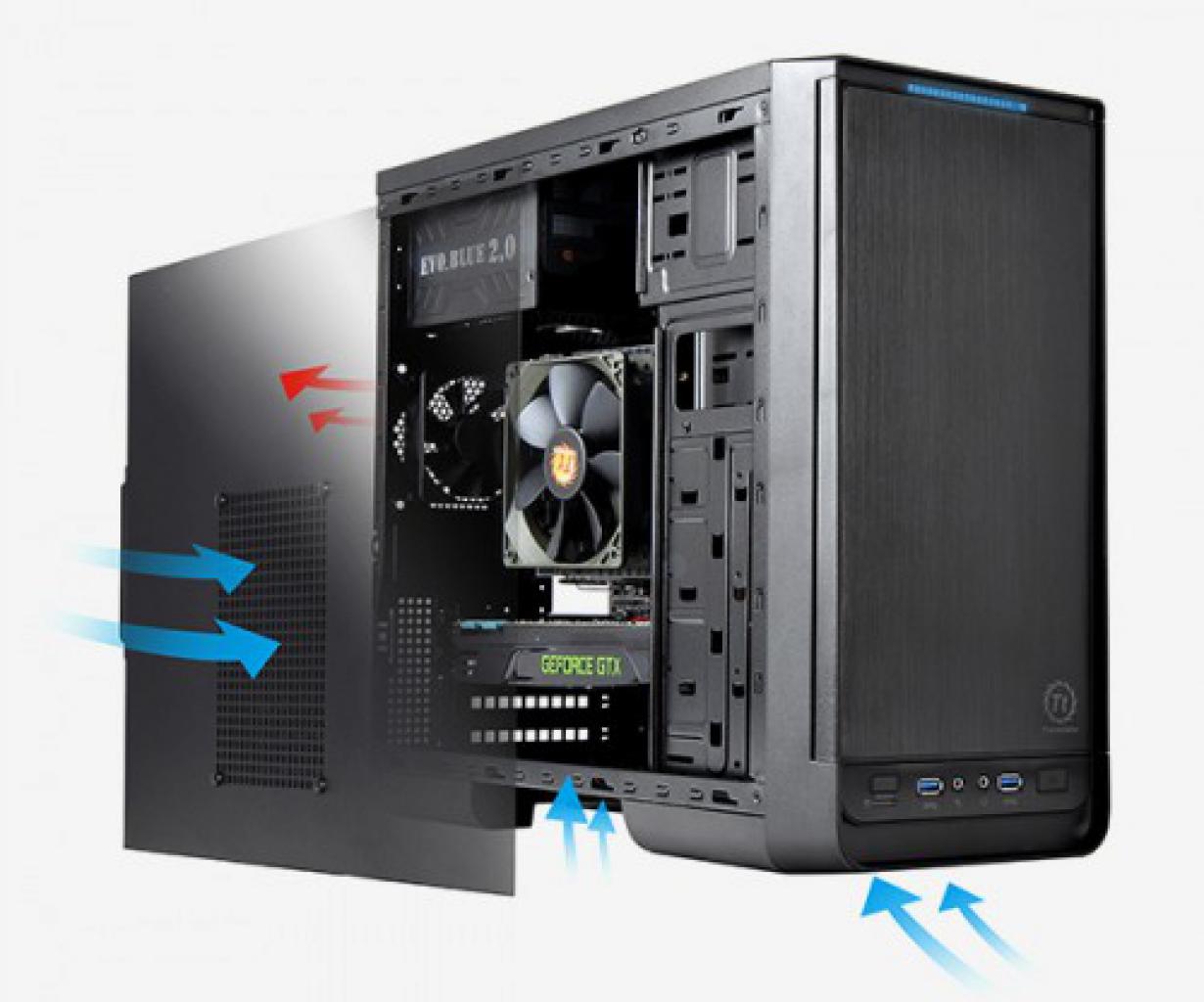 [10/02/2014] Thermaltake Urban S1: Mini-Gehäuse für Micro-ATX-Mainboards angekündigt (3)