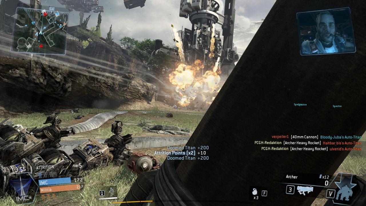 [14/02/2014] Titanfall Beta - Oft ist der Bildschirm voll mit Effekten. Dann fällt die fehlende Dynamik kaum mehr auf. Trotzdem: Etwas mehr optischer Wumms hätte es schon sein dürfen.