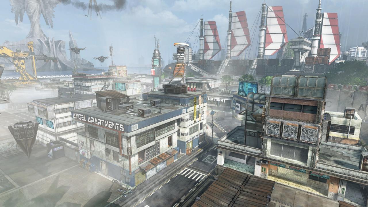 [12/02/2014] Die Spielkarte Angel City ist mit dem Spielmodus Attrition verknüpft. Anders als bei der Map Fracture ist das Gelände hier deutlich weniger offen.