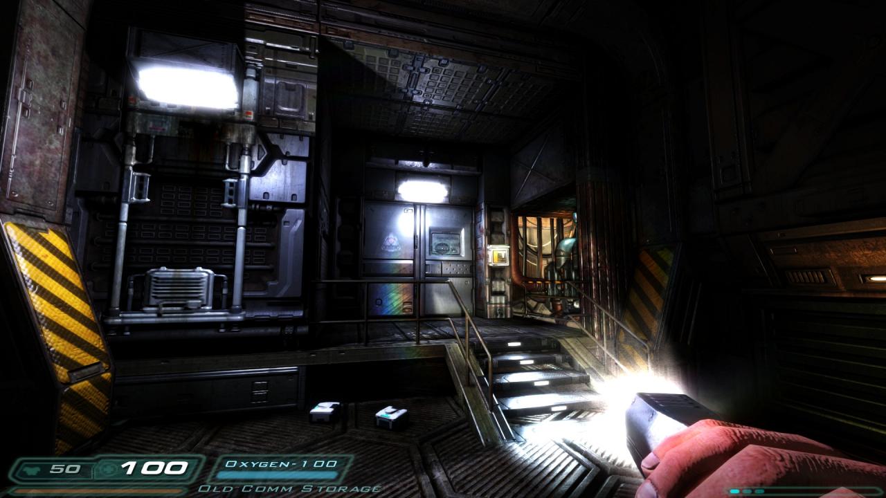 [13/03/2014] Doom 3 Modded - Die Beleuchtung wurde deutlich aufgebohrt.
