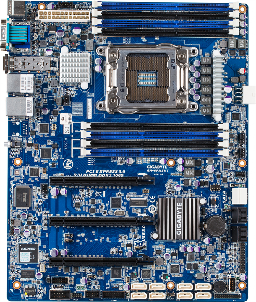 [06/03/2014] Gigabyte GA-6PXSVT: Sockel-2011-Server-Mainboard mit 10 Gigabit Ethernet und Aspeed-Grafikeinheit (2)