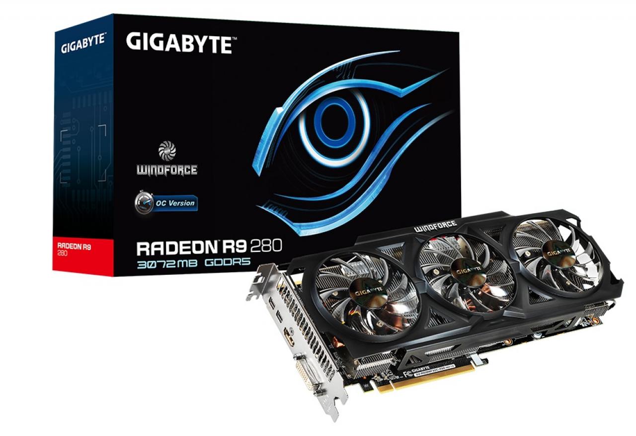 [17/03/2014] Gigabyte Radeon R9 280 Windforce 3X: Erstes Custom-Design mit GPU-Takt von über 1.000 MHz (1)