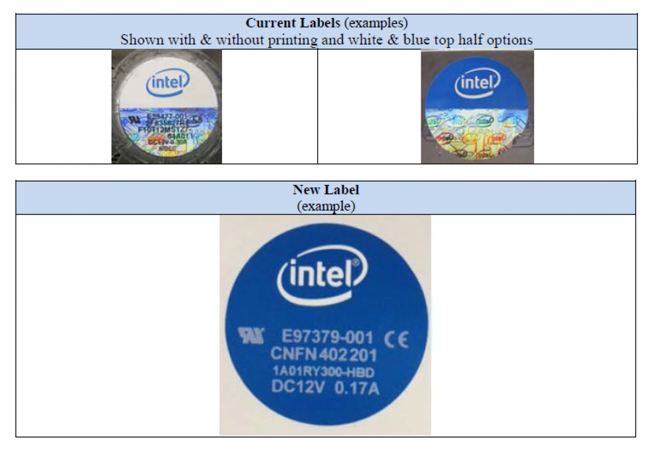 [20/03/2014] Neue Labels für Intels Boxed-CPUs