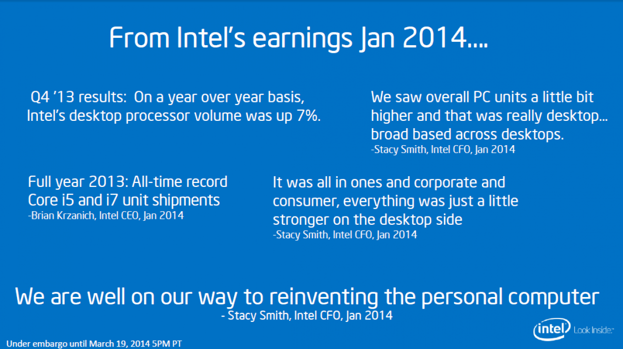 [19/03/2014] Intel auf der GDC 2014: Haswell-E mit acht CPU-Kernen, Haswell-Refresh, Broadwell-K und mehr (3)