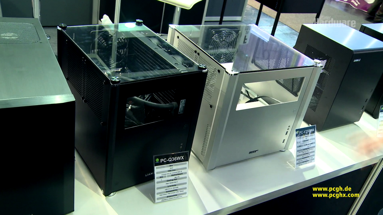 [13/03/2014] Lian Li auf der Cebit 2014: Neue Prototypen, wohin das Auge schaut