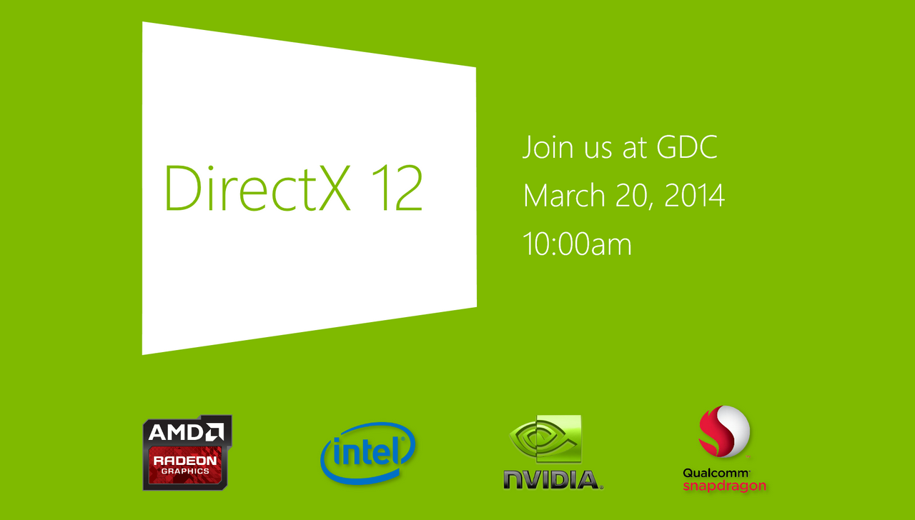 [06/03/2014] GDC 2014: Microsoft bestätigt Vorstellung von DirectX 12 am 20. März
