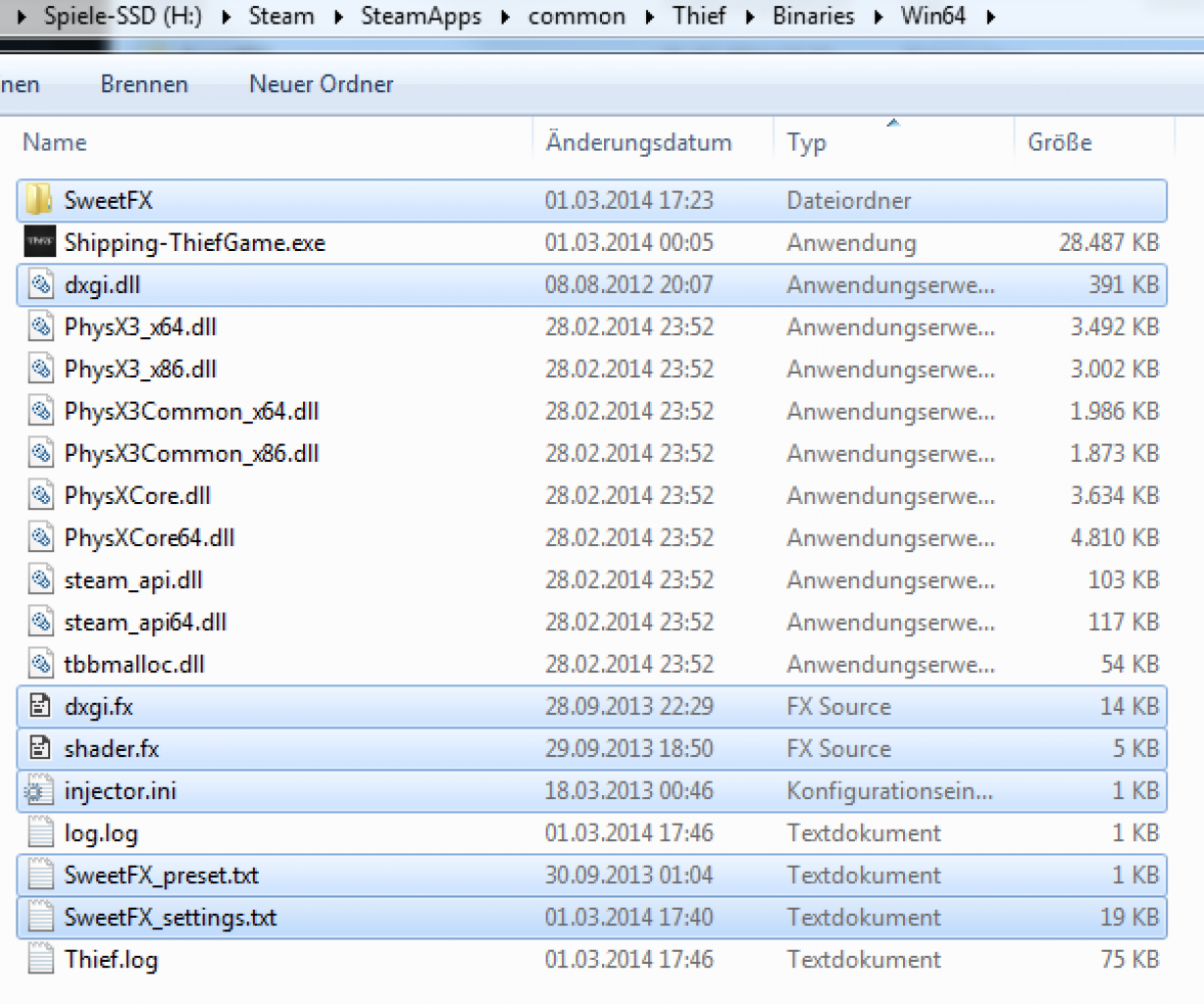 [01/03/2014] Thief mit Downsampling & Sweet FX (132)