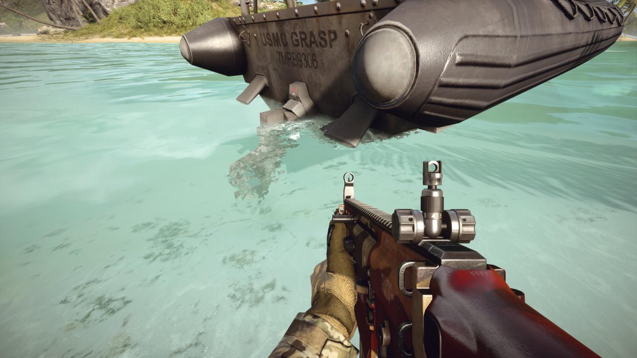 [02/04/2014] Battlefield 4: Naval Strike - Die Wasserrefraktionen sehen stellenweise arg merkwürdig aus.