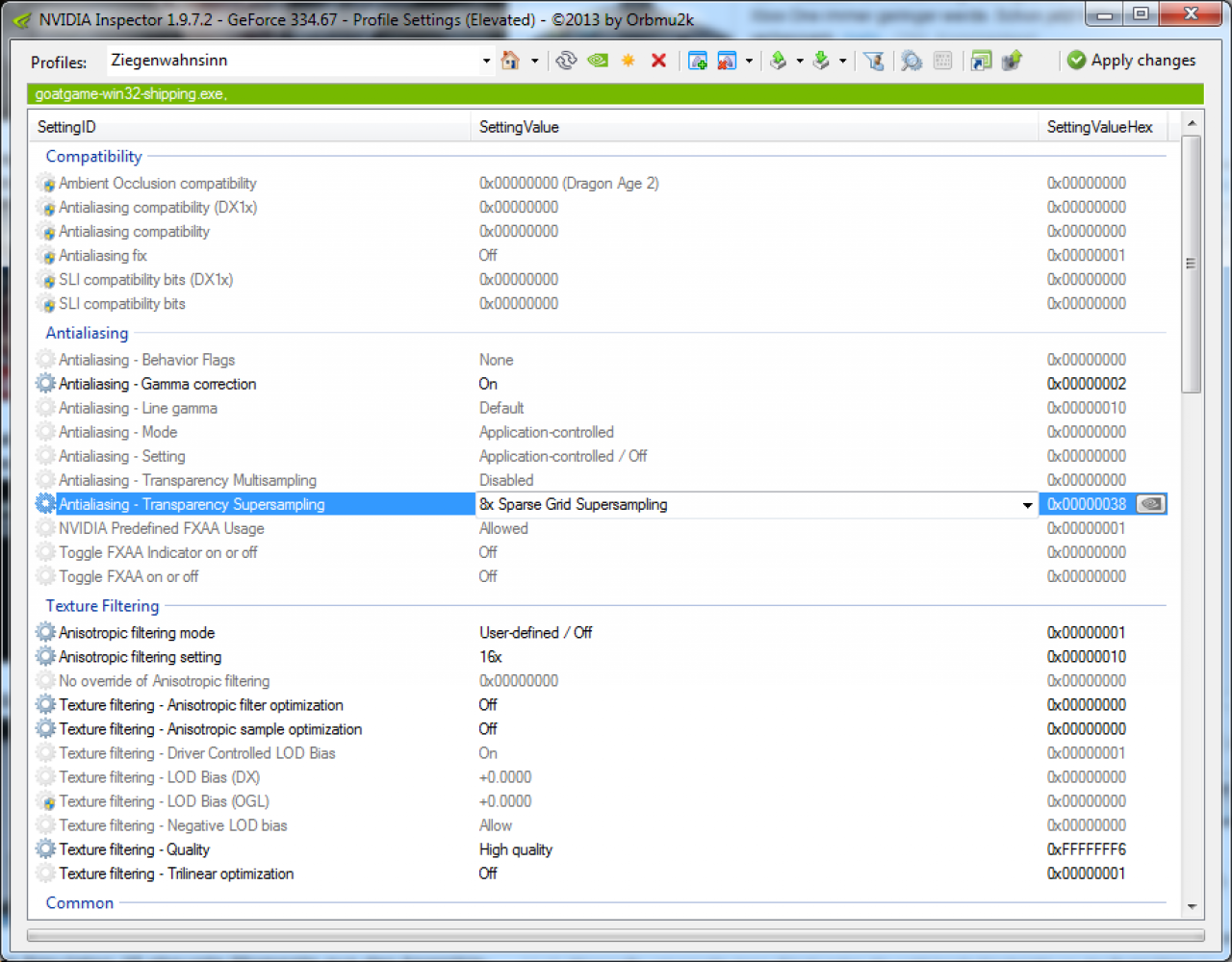 [04/04/2014] Goat Simulator: So erhalten Sie die beste Grafik (Nvidia Inspector)