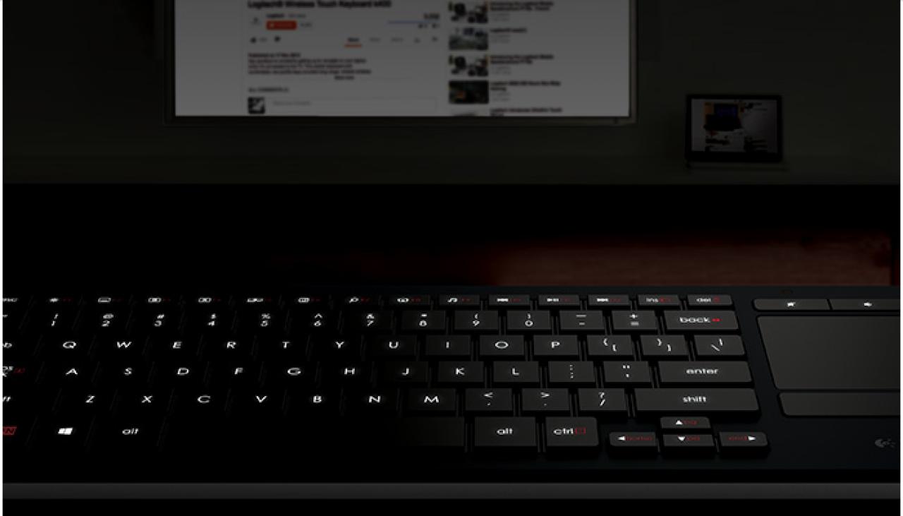 [09/04/2014] Logitech Illuminated K830: Kabellose HTPC-Tastatur mit Trackpad für 100 Euro (6)