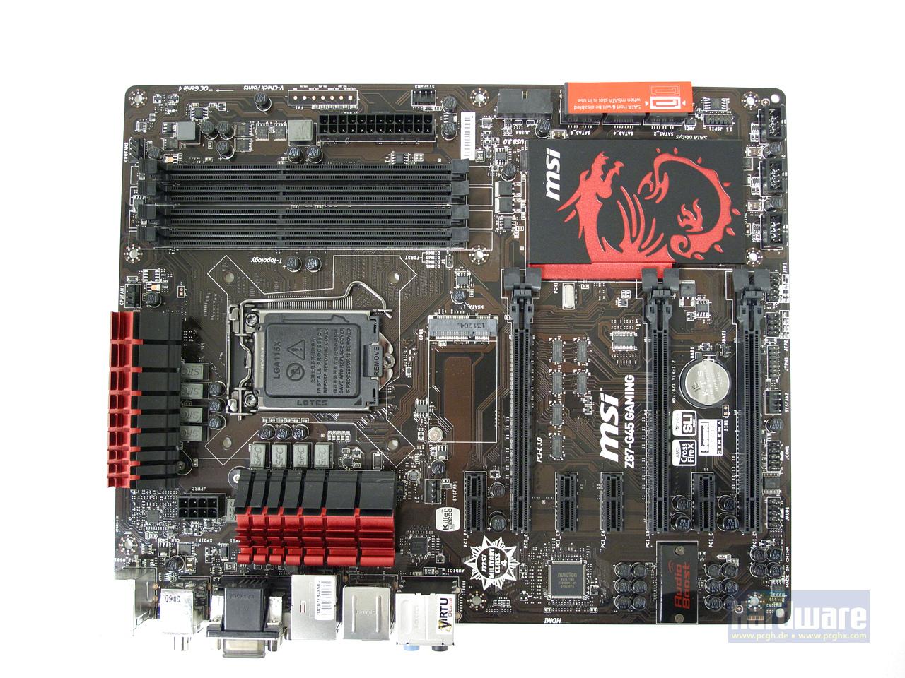 [16/04/2014] Das im Video verwendete MSI Z87-G45 Gaming (4)