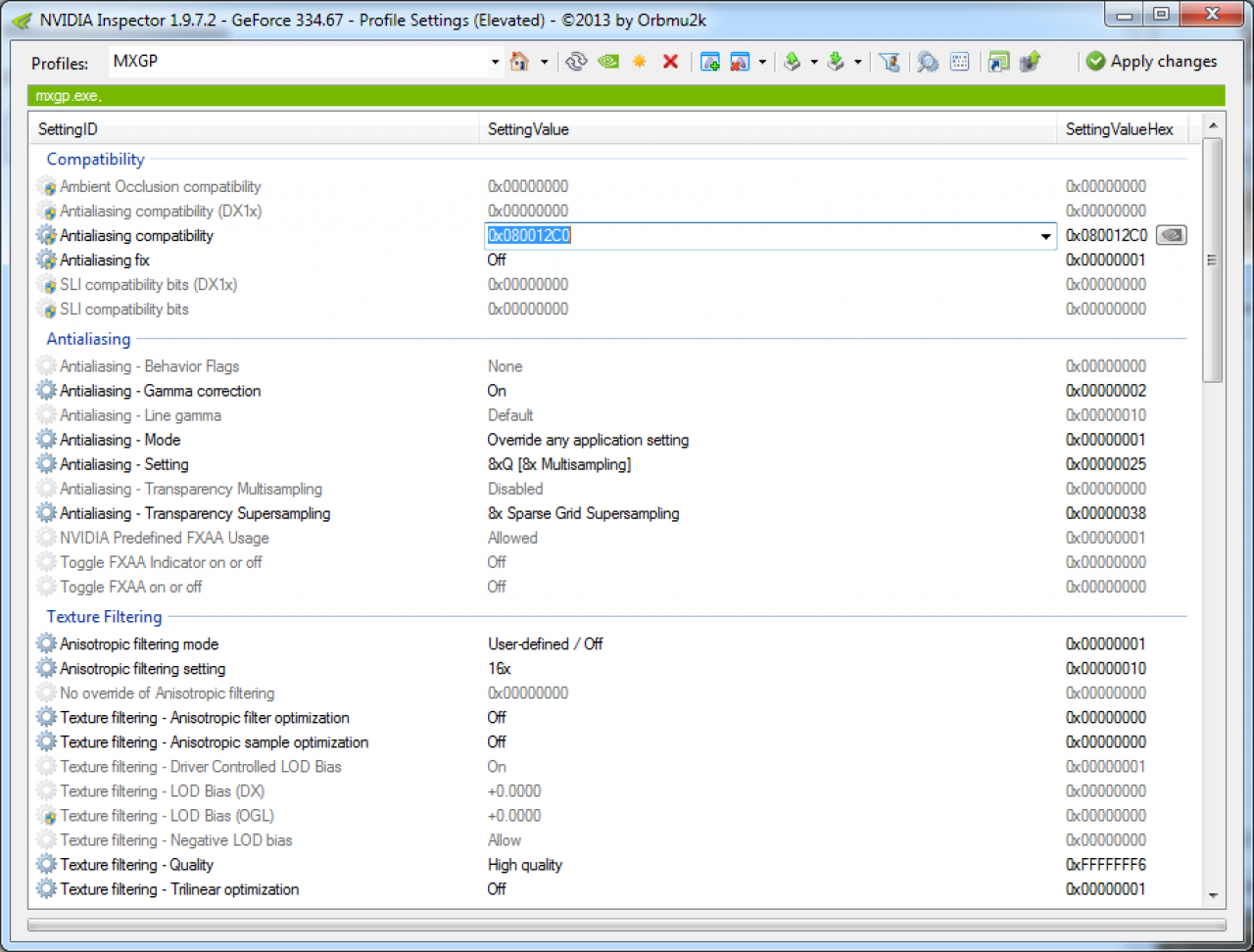 [05/04/2014] MXGP: Custom-AA Bits per Nvidia Inspector ermöglichen auf Geforce-Karten sauberes SGSSAA