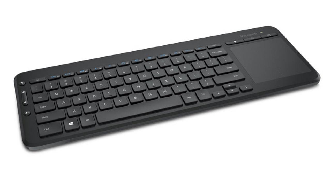 [17/04/2014] Microsoft All-in-One Media Keyboard: Kabellose Tastatur mit Trackpack für 37 Euro (1)